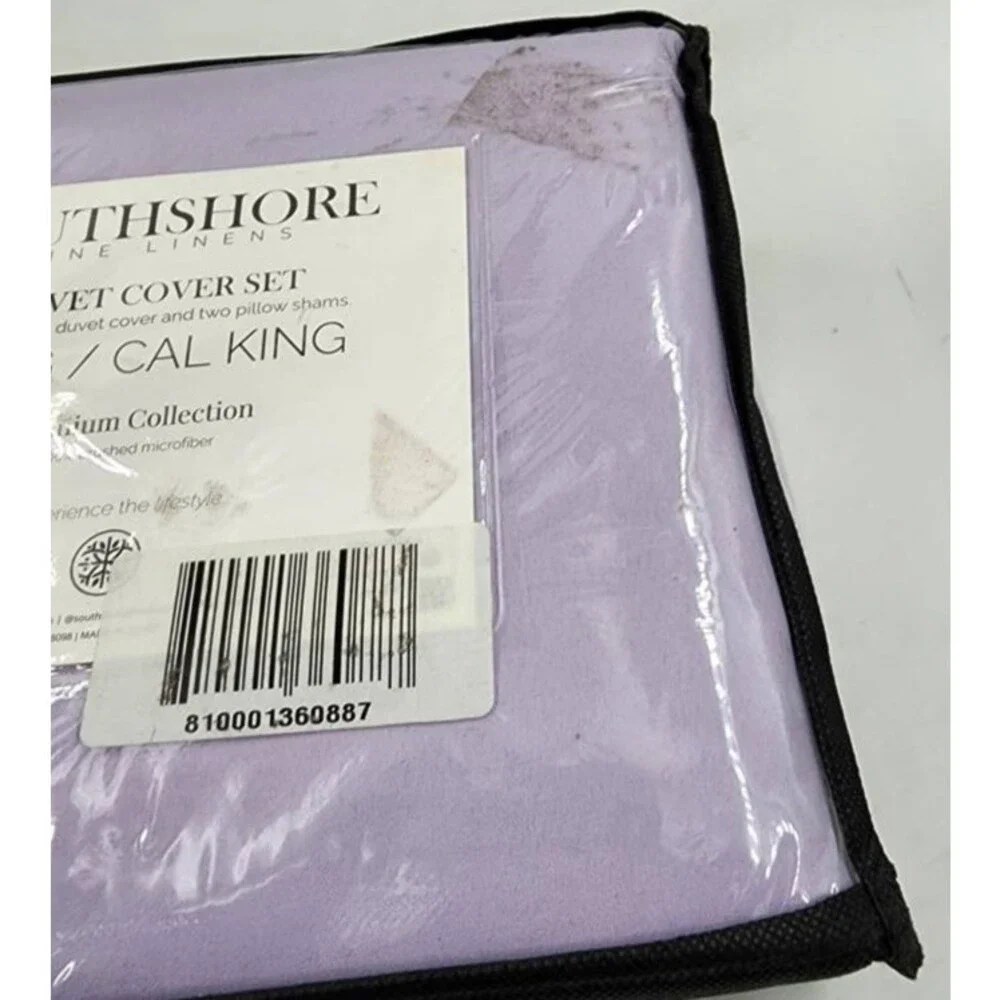 Southshore Fine Linens Ultra-Soft 3pcs. Duvet Cover Set King/Cal King Lilac